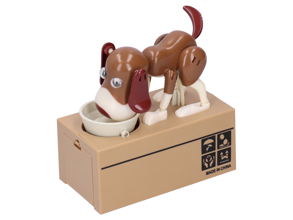 Caja De Ahorros Perrito Cute Animal Niños Monedero Perro Guardar Monedas Blanco Brown