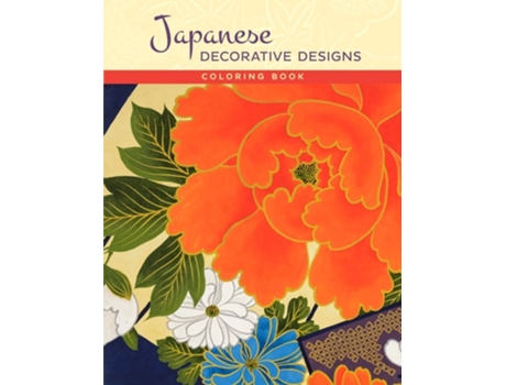 Livro Japanese Decorative Designs Coloring Book de Pomegranate (Inglês)