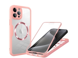 Capa Magnética Transparente Para Celularrosa - Iphone 14 Pro Max