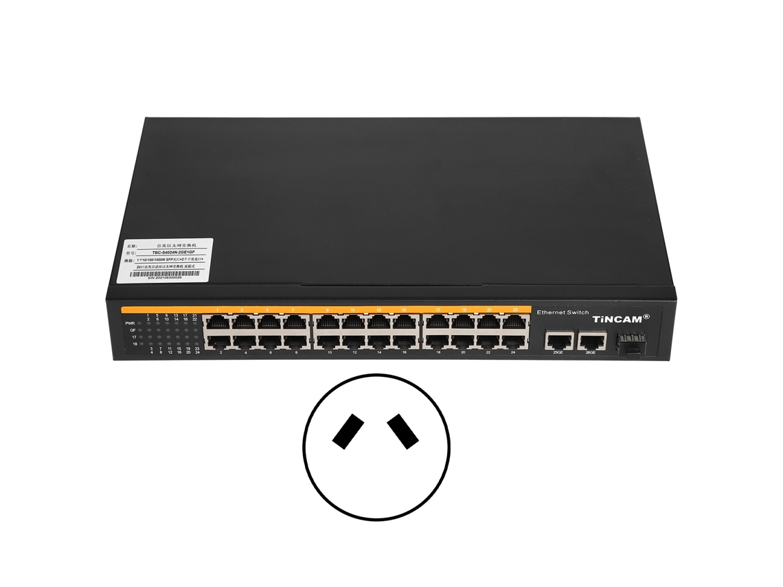 Switch Ethernet (1 Porta Óptica Sfp De 1 Gigabit, 2 Portas Elétricas De 1 Gigabit)
