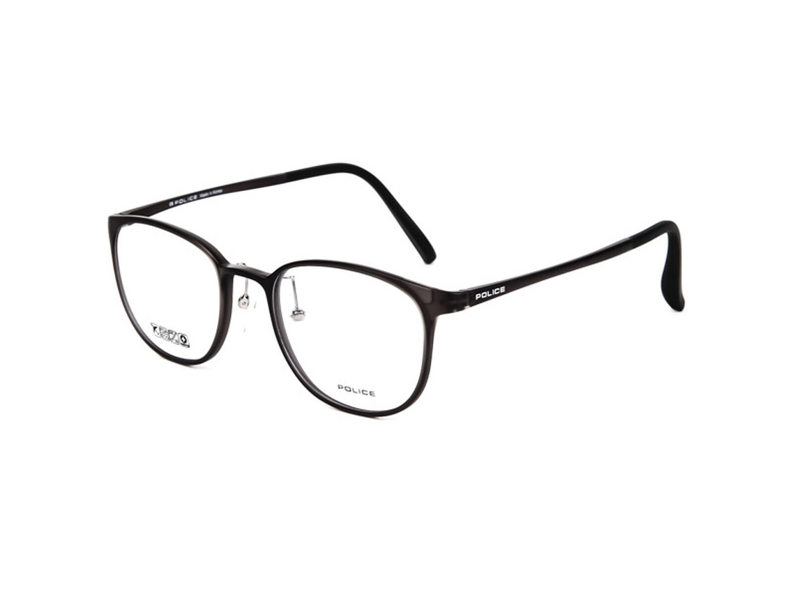 Armação de óculos masculina Police VPL249-50840M (cinza - injetada - 150 mm - Ø 50 mm)
