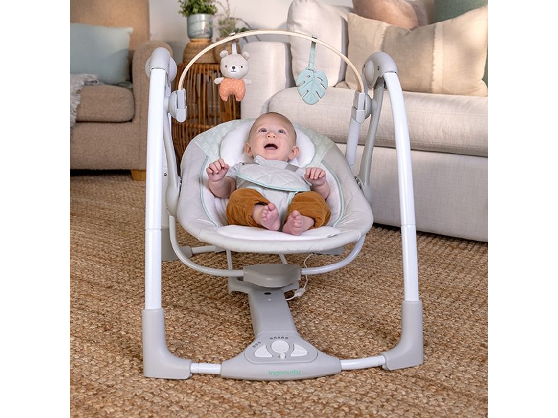 Balanço Portátil Para Bebês Ingenuity Cozy Spot Com Arco De Atividades E Música.