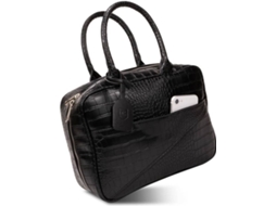 Lancheira MASTER SWISS Classic Croco Preto