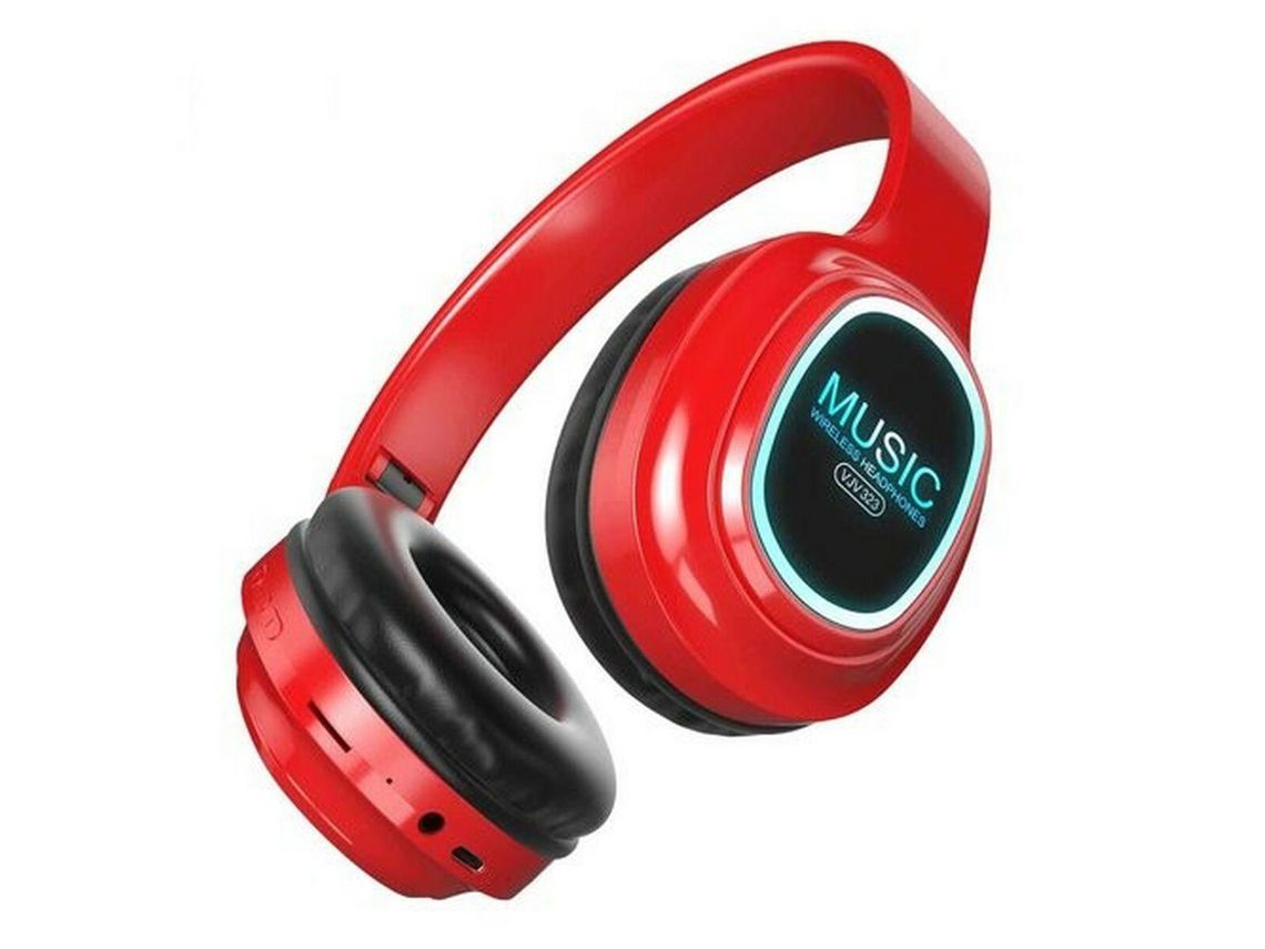 Auriculares de Diadema Dobráveis com Bluetooth ROYMART Leve Led