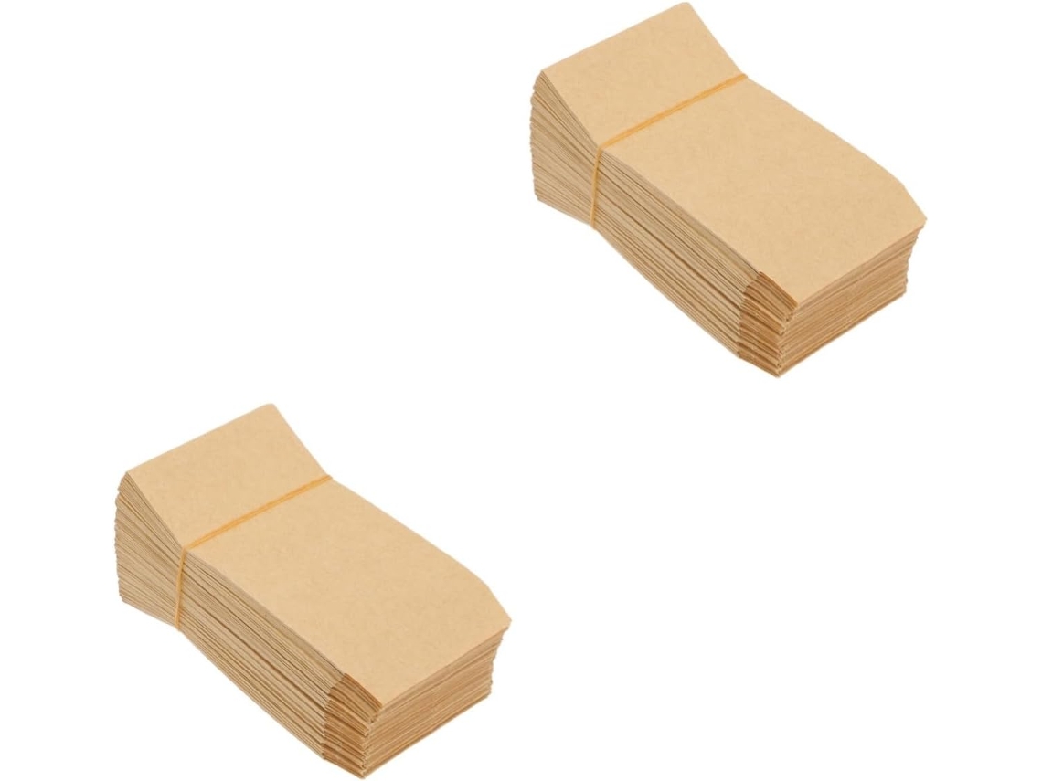 200 Unidades De Sacos Papel Para Sementes, Arroz E Milho, Ideais Armazenamento Em Jardins. Colecionadores Kraft Vintage. Aquaforge