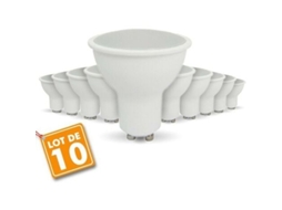 conjunto de 10 Lâmpadas Led Gu10 7w, 4000k Branco Natural