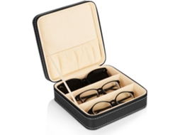 Organizador Portátil para Óculos de Grau e de Sol com 3 Compartimentos e Zíper AQUAFORGE