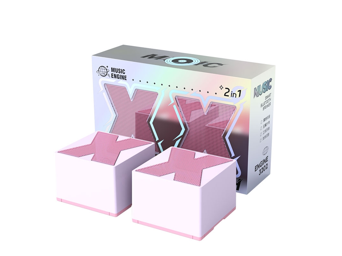 Mdug Hificaixa De Som Surround Com Subwoofer Portátil Mini Metal Twscaixa De Som Bluetooth Com Microfone