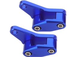 Conjunto De 2 Abraçadeiras De Mangueira Separadoras De Tubos Em Liga De Alumínio Azul Com Furo.