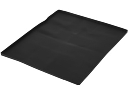 Escorredor de alimentos Garneck em silicone marrom, rápido e fácil de limpar, protege bancadas de cozinha.