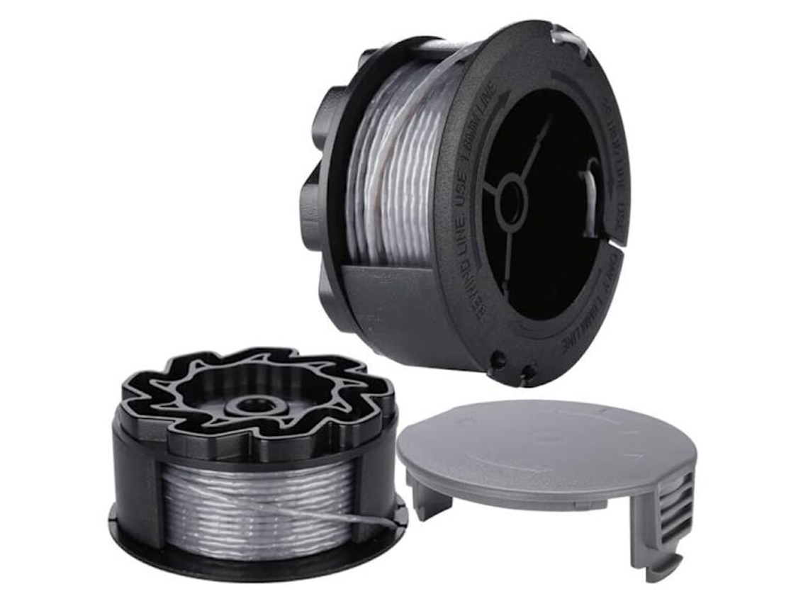 Compatível com Bosch Universalgrasscut 18 18 26 18 260 F016800570, Kit com 2 Carretéis de Fio e Tampas para Aparador de Grama AQUAFORGE