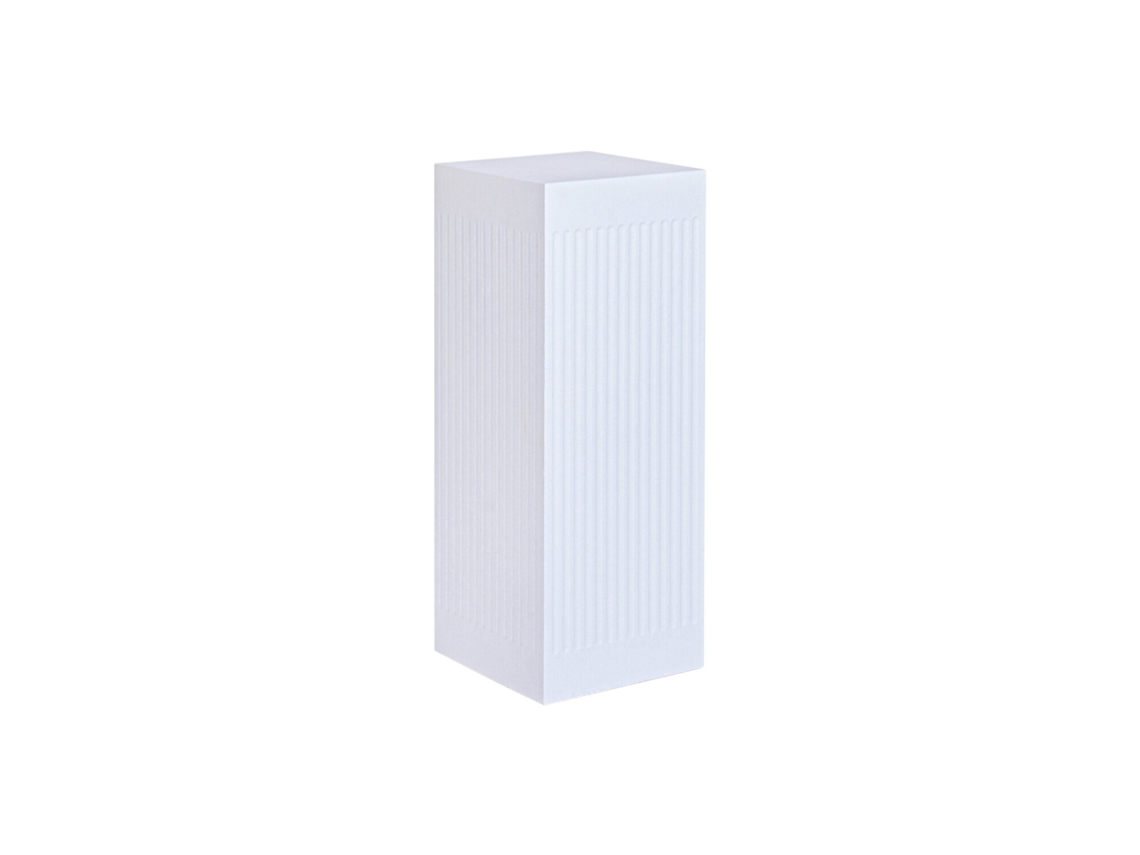 Pedestal de Resina Branca 30x30x80cm ALEXANDRA HOUSE LIVING