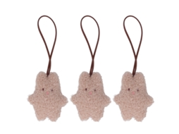 Primerox 3pcs Pingente de Chaveiro Macio com Placa de Nome Desenho Animado Acessório Infantil 3.3in