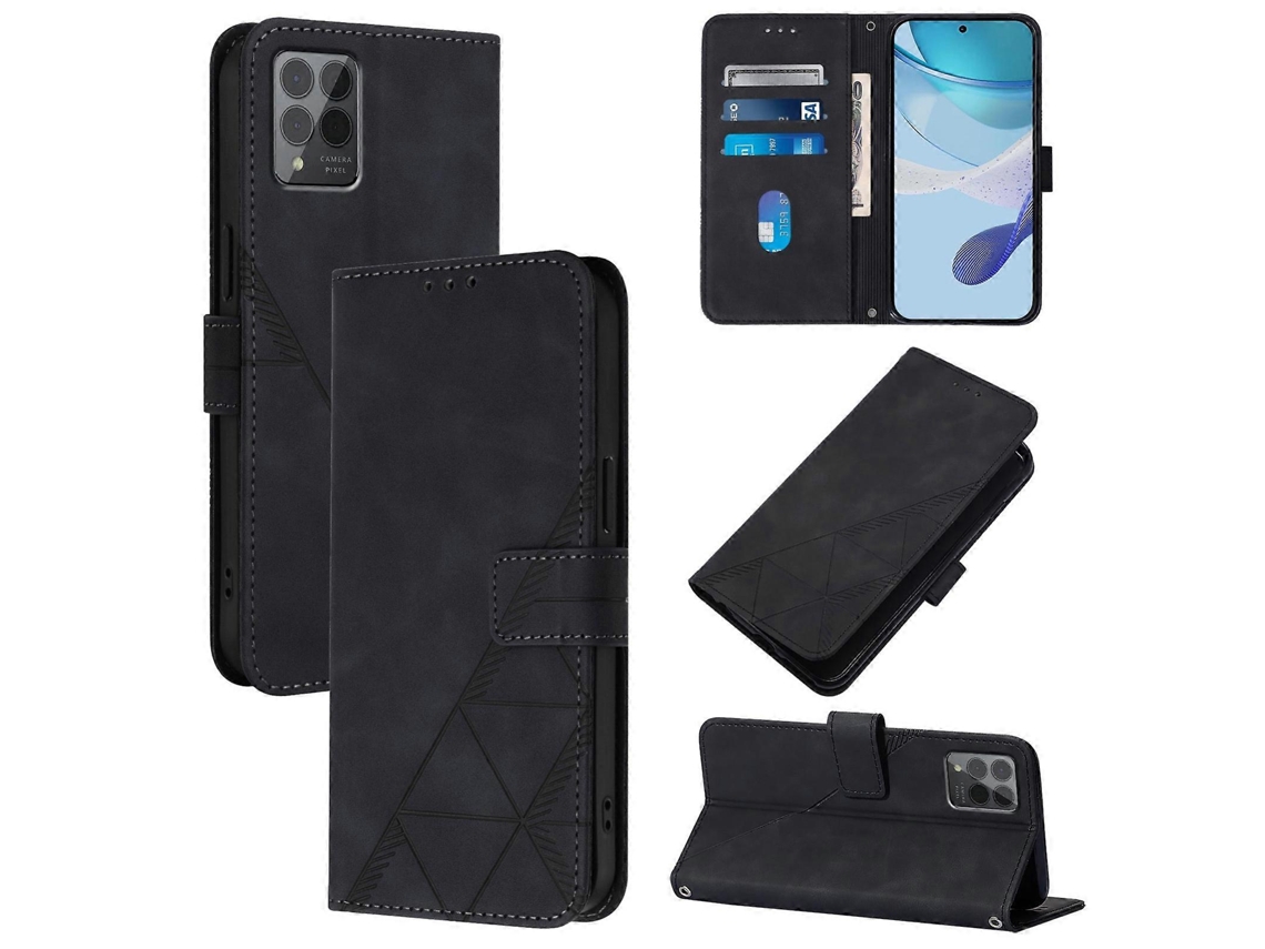 Capa De Celular De Couro Com Estampa 3d E Flip Crossbody
