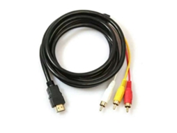 Cabo HDMI para RCA, com conectores de áudio e vídeo. ZYBLSSBB