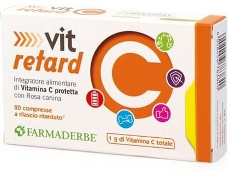 Suplemento Alimentar FARMADERBE C Retard (20 comprimidos)