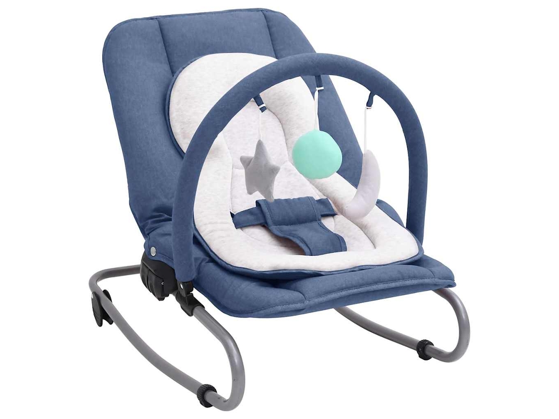 Baby Bouncer, Baby Bouncers Vidaxl Azul Aço