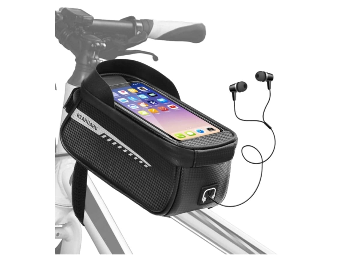 Bolsa de Quadro de Bicicleta Bolsa de Bicicleta Acessórios de Bicicleta Presentes de Ciclismo para Homens Preto