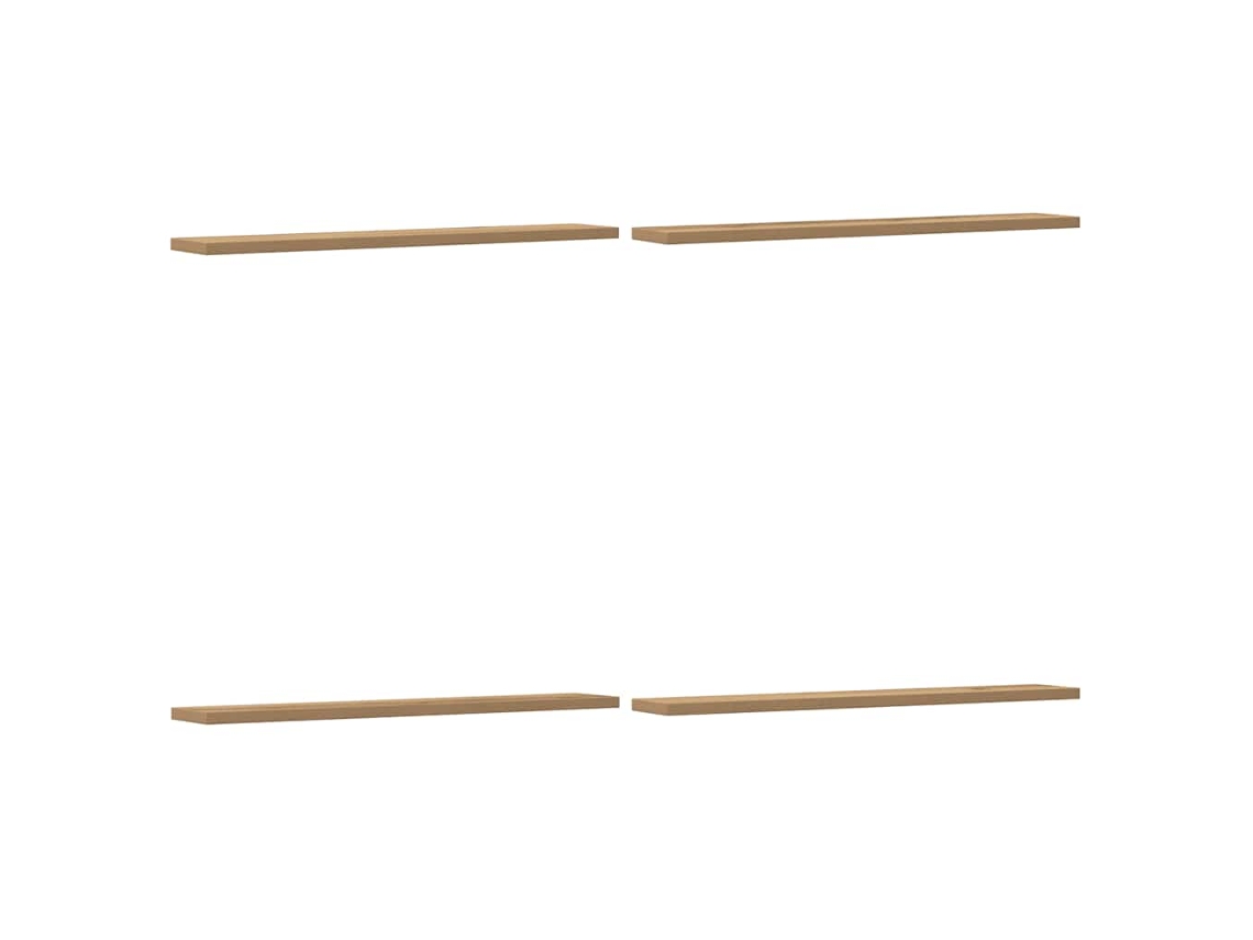Wall Shelf, Wall Shelves Vidaxl Marrom Madeira Processada (60 X 20 X 1.5 Cm)