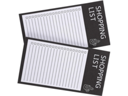 Bloc-notes Magnétique Noir Folhas Destacáveis Para Lista De Cursos, Papel Fácil De Escrever Lote De 2