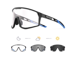 (estilo 3) Óculos De Ciclismo Fotocromáticos Unissex, Lentes De Polipropileno Translúcidas Com Proteção Uv400.