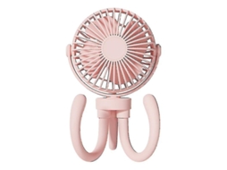 Ventilador Pessoal Em Formato De Polvo, Ventilador De Mão, Ventilador Recarregável Para Carrinho De Bebê, Para Verões Quentes