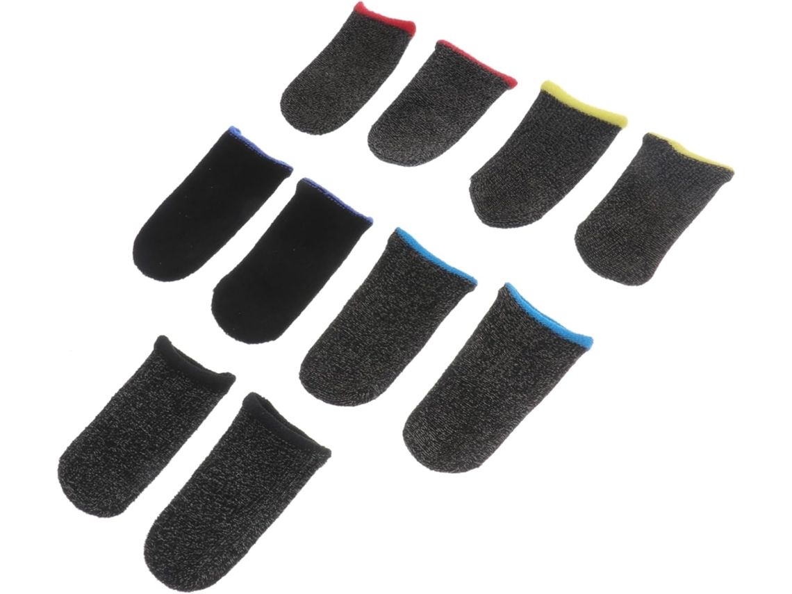 Callaron Conjunto De 5-pares Apoios Para Dedos Jogos Em Dispositivos Móveis, Capas Finas Para Telas Sensíveis Ao Toque