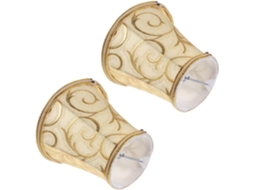 Conjunto De 2 Peças De Cúpulas De Tecido Em Estilo Nórdico Para Lustres E Abajures.