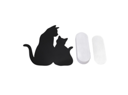 2026 lâmpada de Noite Gatito Led com Sensor de Luz e Som Silhueta Preta Decoração Parede Sala Corredor Cozinha Quarto