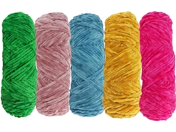 Peças De Fio De Veludo Para Tricô, Super Macio, Bola De Crochê, Artesanato, Várias Cores, Perfeito Para Iniciantes Slowmoose