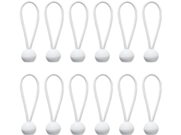 Pretyzoom 50 Peças De Bolas Corda Elástica Branca 25cm