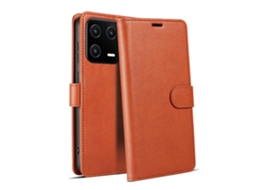 Capa Flip Para Celularmarrom - Xiaomi 14t