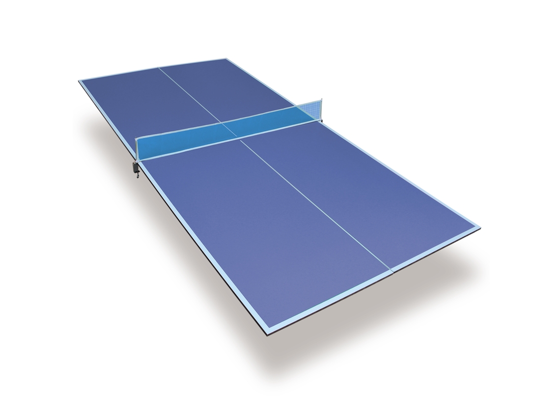 Mesa de Pingue Pongue Portátil, 243.84x121.92cm, azul, dobrável, antiderrapante e Resistente LYYTUNG