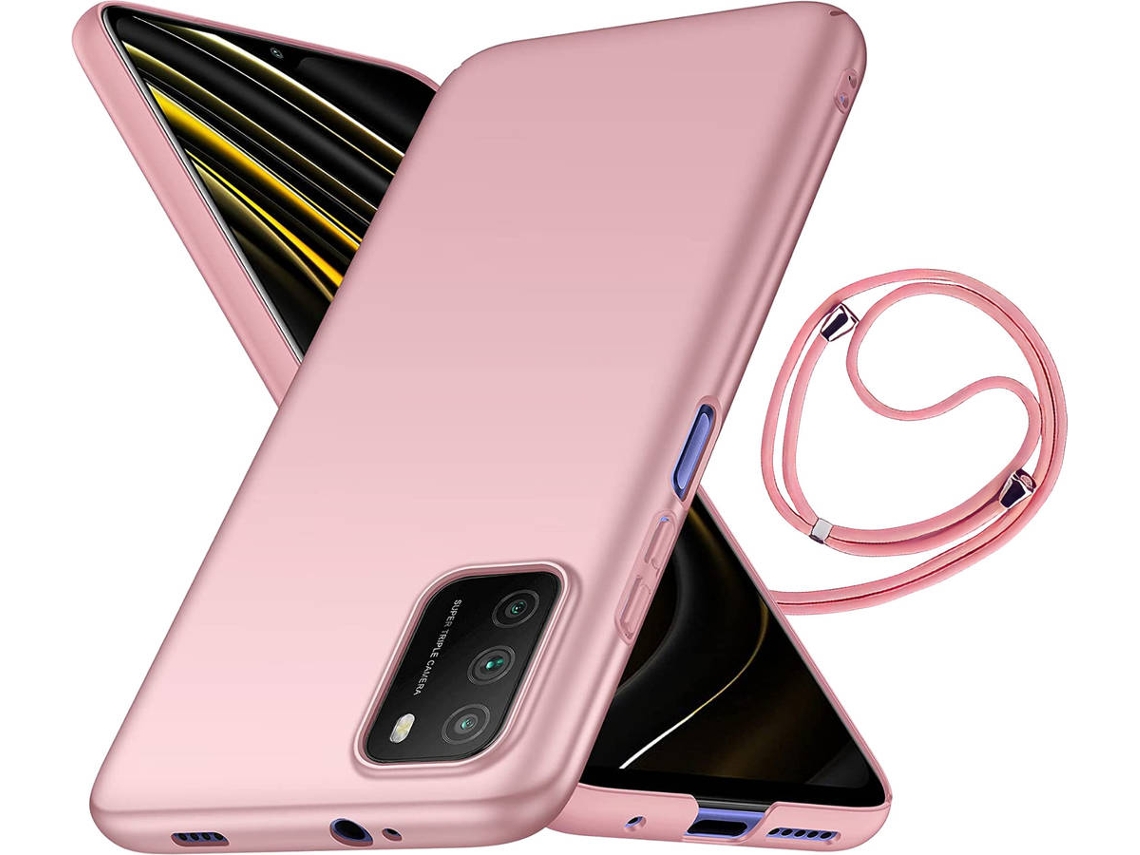 Capa Oppo A16S Turtleshell Rígida com Cordão Rosa