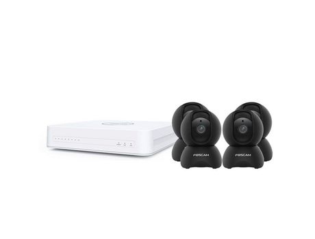 Kit de videovigilância IP com 4 câmeras KIT-4-FN8108H-X5-B