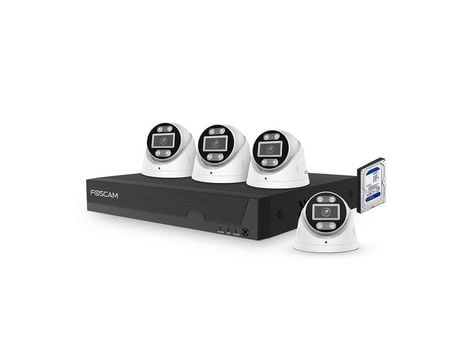 Kit de videovigilância IP com 4 câmeras FN9108E-T4-2T