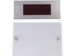 1 Lâmpada Solar Com Sensor De Indução Para Placa De Endereço Com Número Residencial Led