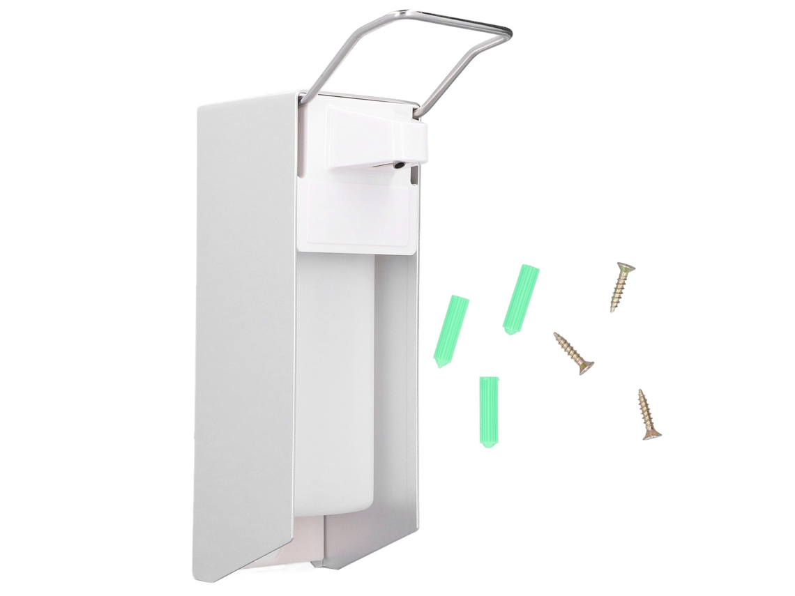 Dispensador de Sabão Parede Resistente À Corrosão com Bomba Manual Cotovelo 500ml para Casa Hotel Banheiro S/MARCA