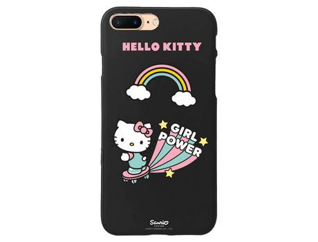 Capa para iPhone 7 Plus - 8 Plus Preto Hello Kitty girl power