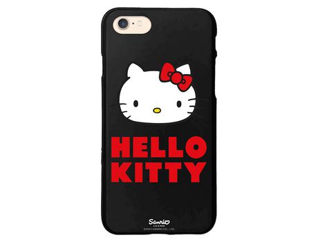 Capa para iPhone 7-8-SE 2020 - SE 3(2022) Preto Hello Kitty Logo