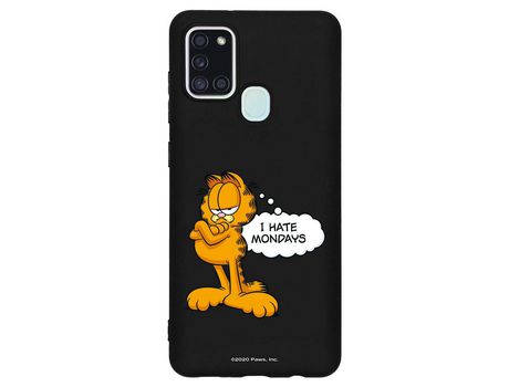 Capa para Samsung Galaxy A21s Preto Garfield Hate Mondays