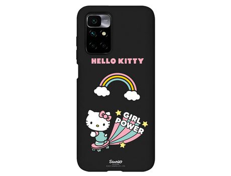 Capa para Xiaomi Redmi 10 Preto Hello Kitty girl power