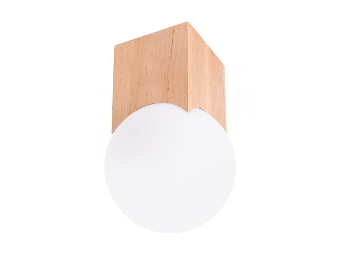 Sollux Sl.1407 Lámpara De Techo Solis Madera Natural Madera Natural/blanco