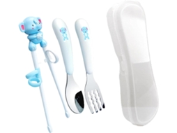 Talheres De Treinamento Em Silicone Antiderrapante, Com Garfo E Colher Para Crianças Pequenas, Tamanho