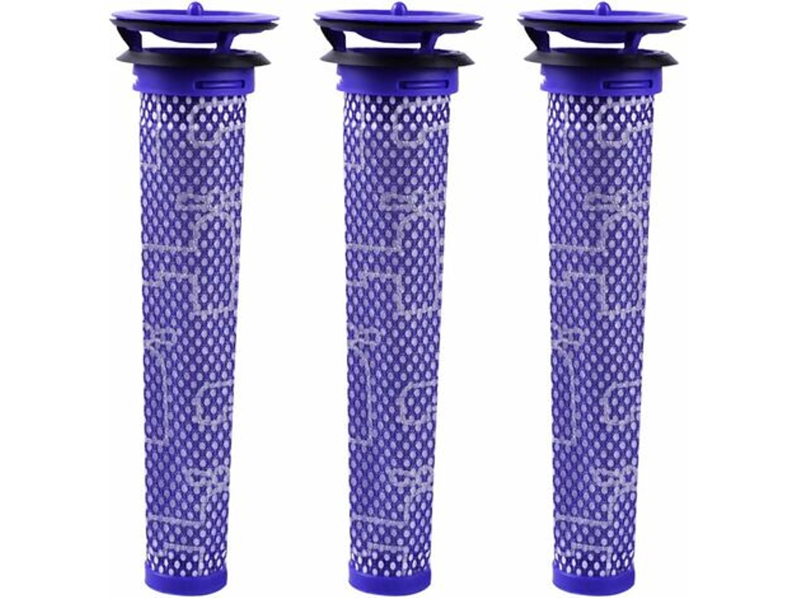 Filtro Para Aspirador De Pó Dyson V8 V7 V6 Dc62 Material De Filtro Mix Standard Azul, Pacote Com 3