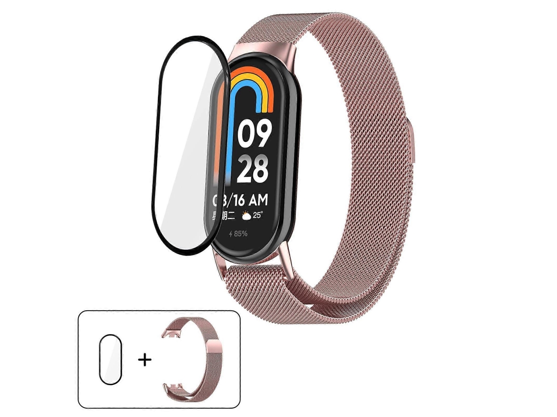 Pulseira Milanesa Em Aço Inoxidável Com Película Curva 3d