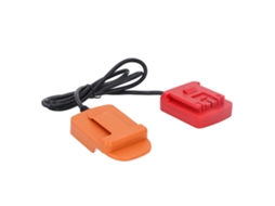 Adaptador de bateria para kit de íon de lítio AEG 18V, cabo de extensão, ferramentas elétricas Bat618