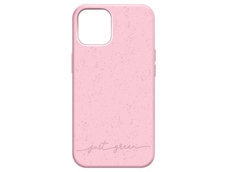 Capa para iPhone 12 e 12 Pro JUST GREEN rosa reciclável