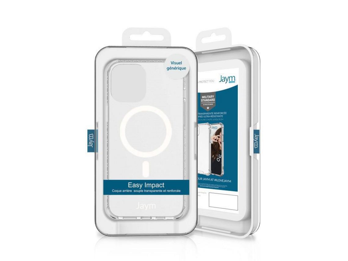 Capa Reforçada JAYM para Apple iPhone 13 Mini Transparente (Compatível Magsafe)