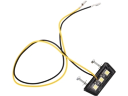 Luz De Placa De Motocicleta Led Branca De Alto Brilho Em Pp Com Montagem Por Parafuso.